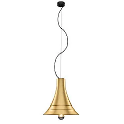 Luminaire à suspension BATO 35 PD petit, rond E27 IP20, laiton brossé gradable