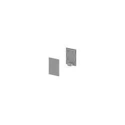 Embout GRAZIA 10 standard, haut, 2 pièces aluminium anodisé