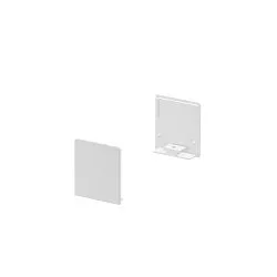 Embout GRAZIA 20 plat, haut, 2 pièces blanche