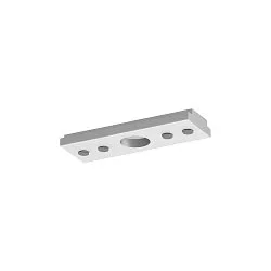 Connecteur longitudinal GRAZIA 20 2 pièces aluminium anodisé
