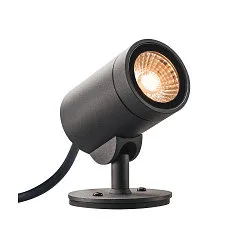 Projecteur d'extérieur HELIA SPOT S avec prise de courant, commutable, pivotant à la cardan IP66, anthrazit 