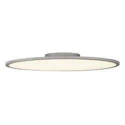 Luminaire de plafond PANEL 60 ROUND rond IP20, gris argent gradable