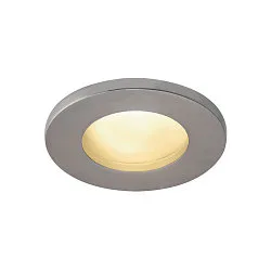 Downlight DOLIX OUT QPAR51 rond, rigide GU10 IP65, chromé mat gradable