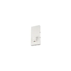 Luminaire mural FENDA BASE haut, rigide, sans abat-jour E27 IP20, blanche gradable