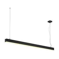Luminaire à suspension Q-LINE PD DALI single, noir  gradable