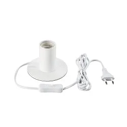Lampe de table FITU TL avec interrupteur E27 IP20, blanche 