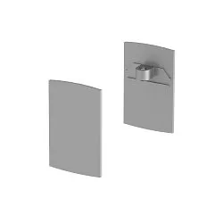 Embout H-PROFILE lot de 2, argent