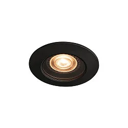 Downlight VARU QPAR51 DL rond, rigide GU10 IP65, noir gradable