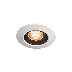 Downlight VARU QPAR51 DL rond, rigide GU10 IP65, noir, blanche gradable