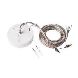 Suspension set for MEDO LED Luminaire, 500cm, DALI / 1-10V dimmable, white