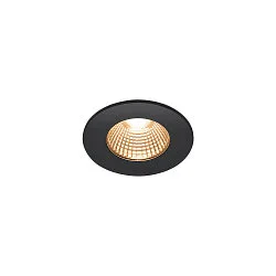 Plafonnier extérieur PATTA-I ROUND DTW rond, rigide, Dim-To-Warm IP65, noir gradable