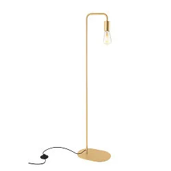Lampadaire FITU FL avec interrupteur E27 IP20, or mat gradable