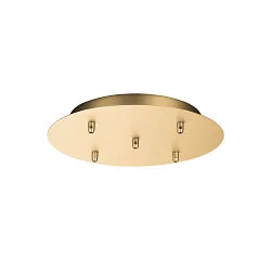 Rosace de plafond pour FITU PD 5 fois, rond noir 