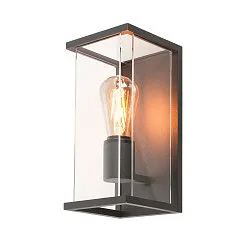Luminaire mural d’extérieur QUADRULO WL angulaire, sans capteur E27 IP44, anthrazit gradable