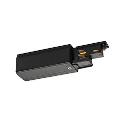 Alimentation S-TRACK PHASE & DALI version pour montage en surface, contrôlable par DALI, terre droite, noir