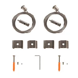 Accessoire Suspension câble EUTRAC / S-TRACK / 1-PHASE - 500CM mécanique, version pour montage en surface, lot de 2