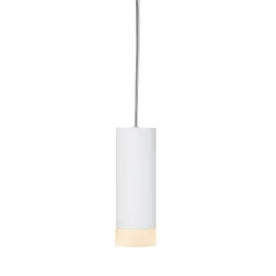 Luminaire à suspension ASTINA Bas, cylindrique, avec diffuseur GU10 IP20, blanche gradable