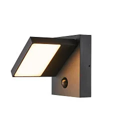 Luminaire mural d'extérieur ABRIDOR SENSOR LED pivotant, avec capteur, CCT Switch, commutable IP54, anthrazit 