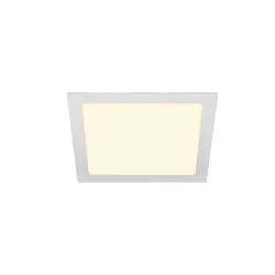 Plafonnier encastré SENSER 24 DL angulaire IP20, blanche