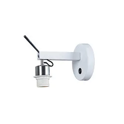 Luminaire mural FENDA pivotant, rotatif, sans abat-jour E27 IP20, blanche gradable