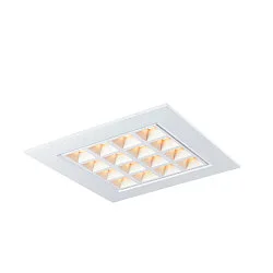 Plafonnier encastré LED PAVONO 600x600 UGR < 19, avec grille IP20