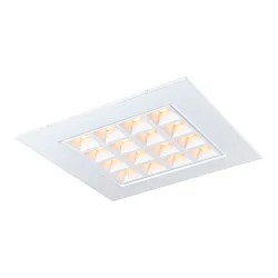 Plafonnier encastré LED PAVONO 620x620 UGR < 19, avec grille IP20
