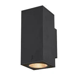 Premium-LED Outdoor Wall luminaire ENOLA SQUARE UP/DOWN CCT, IP65 IK02, M-size, 19W 3000 / 4000K 1480 / 1680lm 38°, CRi>90