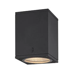 Plafonnier extérieur ENOLA SQUARE CCT IP 65, anthrazit, transparent 