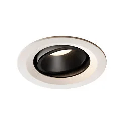 LED Ceiling recessed luminaire NUMINOS DL M, 4000K, IP20, rotatable / pivotable, 55°, 1600lm, UGR 21, white/black