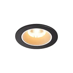 LED Ceiling recessed luminaire NUMINOS DL S, 3000K, IP20, 55°, 730lm, UGR 20, black/white