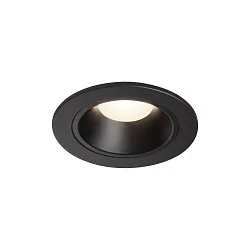 Plafonnier encastré NUMINOS DL S IP20, noir 