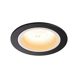 Plafonnier encastré NUMINOS DL M IP20, noir , blanche