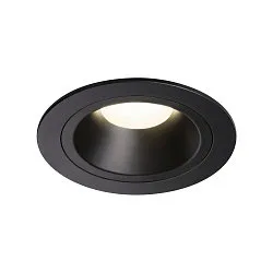 Plafonnier encastré NUMINOS DL M IP20, noir 