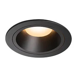 Plafonnier encastré NUMINOS DL L IP20, noir 