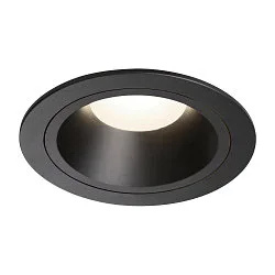 Plafonnier encastré NUMINOS DL L IP20, noir 