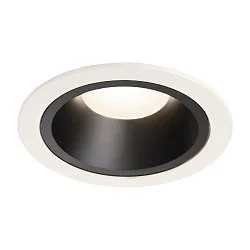 Plafonnier encastré NUMINOS DL L IP20, noir , blanche