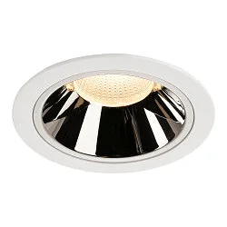 Plafonnier encastré NUMINOS DL XL IP20, chrome, blanche