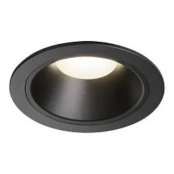 Plafonnier encastré NUMINOS DL XL IP20, noir 