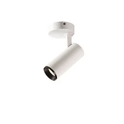 Luminaire de plafond NUMINOS SPOT DALI S contrôlable par DALI IP20, noir, blanche gradable