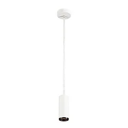 LED Pendant luminaire NUMINOS PD DALI S, 3000K, 60°, 1020lm, white/black
