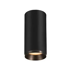 Luminaire de plafond NUMINOS CL DALI M contrôlable par DALI IP20, noir gradable