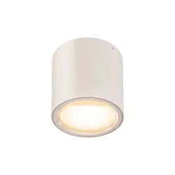 Luminaire de plafond OCULUS CL DTW cylindrique, Dim-To-Warm IP20, transparent, blanche gradable