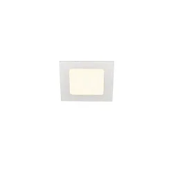 LED Ceiling recessed luminaire SENSER 12 DL, square, 6W, 440lm, IP20, white, 4000K