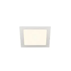 Plafonnier encastré SENSER 18 DL angulaire IP20, blanche