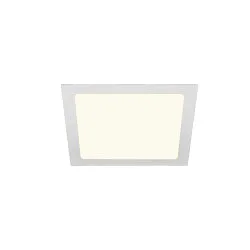 Plafonnier encastré SENSER 24 DL angulaire IP20, blanche