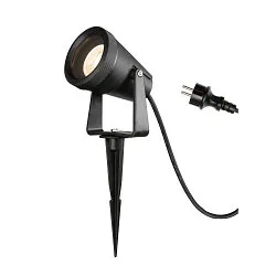 Lampe à piquet de terre SAMRINA SP SINGLE single GU10 IP65, noir gradable