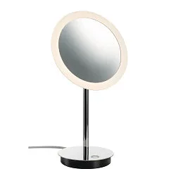 Miroir avec éclairage MAGANDA TL CCT Switch IP44, chrome, transparent