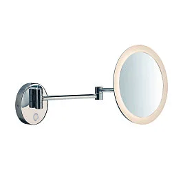 Miroir avec éclairage MAGANDA TL CCT Switch IP44, chrome, blanche