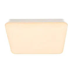 Wall / Ceiling luminaire SIMA SENSOR, square, 3000K, 2150lm, IP44, white