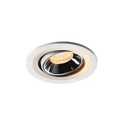 LED Ceiling recessed luminaire NUMINOS® MOVE S, 2700K, 20°, white/chrome